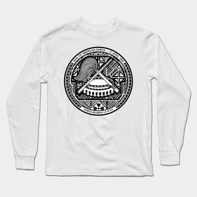 Seal  of  American  Samoa Long Sleeve T-Shirt by Flags of the World